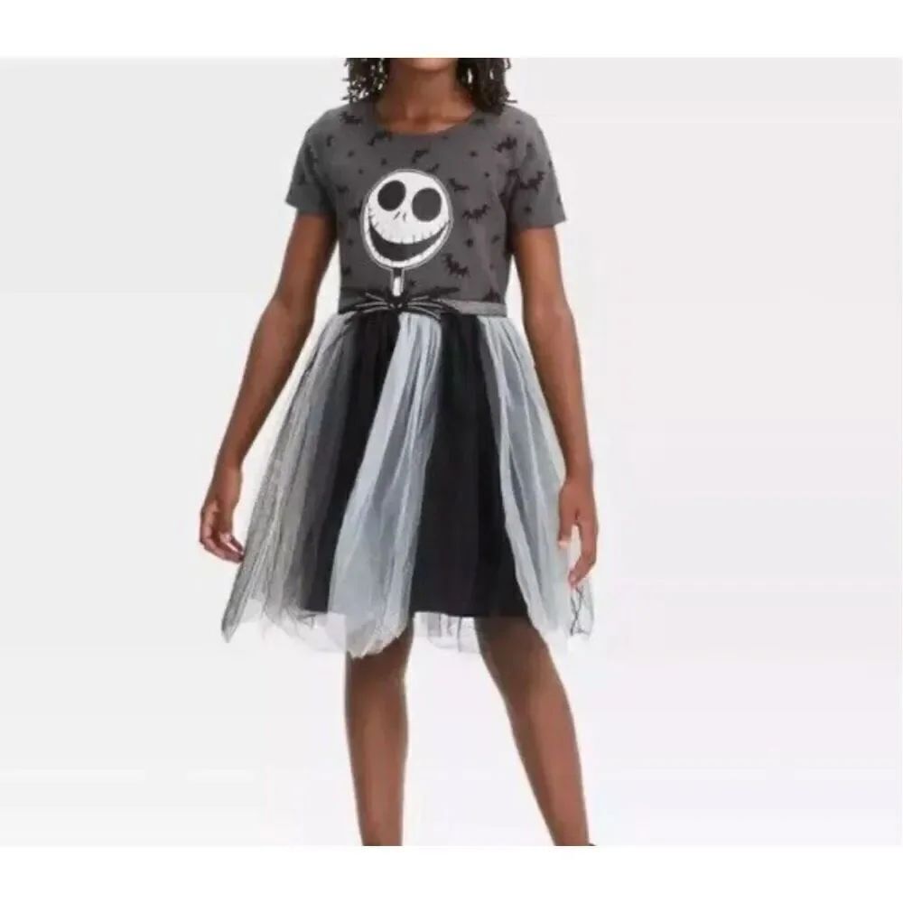 Disney Girl's The Nightmare Before Christmas Jack Skellington Tutu Dress